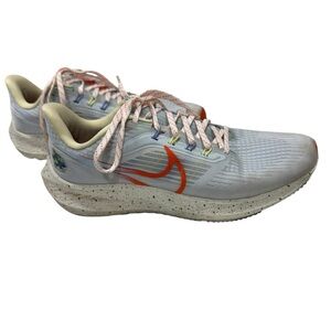 Nike Air Zoom Pegasus Max Running Shoes Grey Orange Size 10 Cushion Athletic